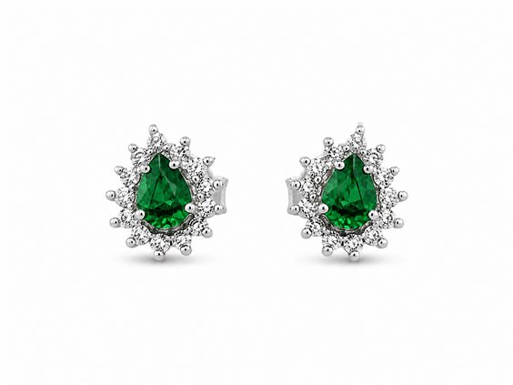 Pendientes Cianfrone Gioielli Mujer in Oro Smeraldo 0.73 Ct OROR-43-198 - OROR-43-198